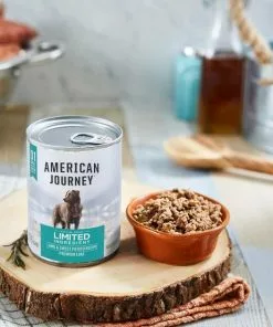 American Journey Limited Ingredient Lamb & Sweet Potato Recipe Grain-Free Dry Dog Food, 24-lb bag + American Journey Limited Ingredient Diet Lamb & Sweet Potato Recipe Grain-Free Canned Dog Food, 12.5-oz, case of 12 -American Journey Store 297754 PT5. SY630 V1621296166