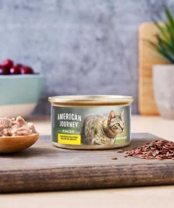 American Journey||Wellness American Journey Minced Chicken & Salmon Recipe in Gravy Grain-Free Canned Cat Food, 3-oz, case of 24 + Wellness Complete Health Natural Minced Salmon Dinner Grain-Free Canned Cat Food, 3-oz, case of 24 -American Journey Store 297756 PT2. SY630 V1621296436
