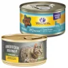 American Journey||Wellness American Journey Minced Chicken & Tuna Recipe in Gravy Grain-Free Canned Cat Food, 3-oz, case of 24 + Wellness Minced Tuna Dinner Grain-Free Canned Cat Food, 3-oz, case of 24