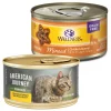 American Journey||Wellness American Journey Minced Chicken & Turkey Recipe in Gravy Grain-Free Canned Cat Food, 3-oz, case of 24 + Wellness Minced Chicken Dinner Grain-Free Canned Cat Food, 3-oz, case of 24 -American Journey Store 297762 MAIN. SY630 V1623338928
