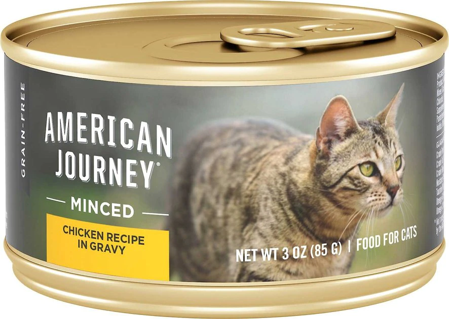American Journey||Wellness American Journey Minced Chicken Recipe in Gravy Grain-Free Canned Cat Food, 3-oz, case of 24 + Wellness Minced Chicken Dinner Grain-Free Canned Cat Food, 3-oz, case of 24 4 American Journey||Wellness American Journey Minced Chicken Recipe in Gravy Grain-Free Canned Cat Food, 3-oz, case of 24 + Wellness Minced Chicken Dinner Grain-Free Canned Cat Food, 3-oz, case of 24 - Image 2