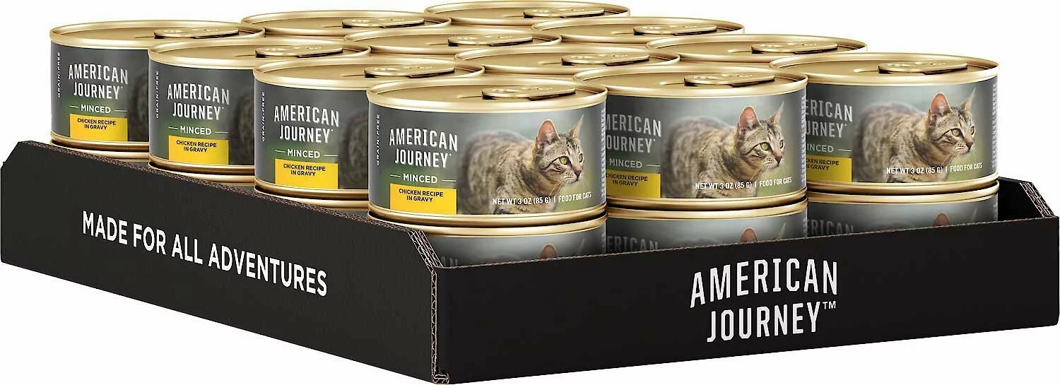 American Journey||Wellness American Journey Minced Chicken Recipe in Gravy Grain-Free Canned Cat Food, 3-oz, case of 24 + Wellness Minced Chicken Dinner Grain-Free Canned Cat Food, 3-oz, case of 24 6 American Journey||Wellness American Journey Minced Chicken Recipe in Gravy Grain-Free Canned Cat Food, 3-oz, case of 24 + Wellness Minced Chicken Dinner Grain-Free Canned Cat Food, 3-oz, case of 24 - Image 4