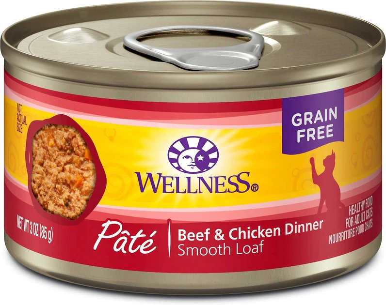 American Journey||Wellness American Journey Pate Beef & Chicken Recipe Grain-Free Canned Cat Food, 3-oz, case of 24 + Wellness Complete Health Adult Beef & Chicken Formula Grain-Free Canned Cat Food, 3-oz, case of 24 7 American Journey||Wellness American Journey Pate Beef & Chicken Recipe Grain-Free Canned Cat Food, 3-oz, case of 24 + Wellness Complete Health Adult Beef & Chicken Formula Grain-Free Canned Cat Food, 3-oz, case of 24 - Image 5
