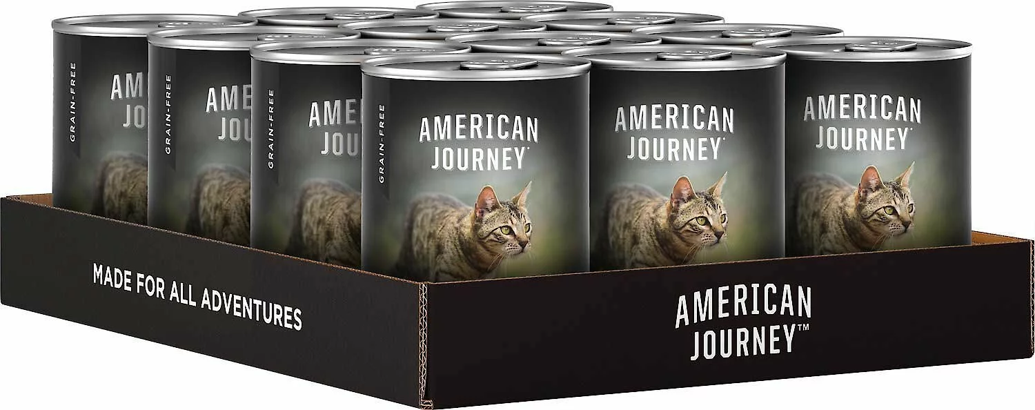 American Journey||Wellness American Journey Pate Poultry & Seafood Variety Pack Grain-Free Canned Cat Food, 12.5-oz, case of 12 + Wellness Complete Health Poultry Lovers Pate Variety Pack Grain-Free Canned Cat Food, 5.5-oz, case of 30 6 American Journey||Wellness American Journey Pate Poultry & Seafood Variety Pack Grain-Free Canned Cat Food, 12.5-oz, case of 12 + Wellness Complete Health Poultry Lovers Pate Variety Pack Grain-Free Canned Cat Food, 5.5-oz, case of 30 - Image 4
