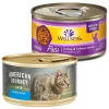 American Journey||Wellness American Journey Pate Salmon Recipe Grain-Free Canned Cat Food, 3-oz, case of 24 + Wellness Complete Health Turkey & Salmon Formula Grain-Free Canned Cat Food, 3-oz, case of 24 -American Journey Store 297798 MAIN. SY630 V1623252460