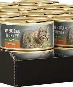 American Journey||Wellness American Journey Pate Turkey Recipe Grain-Free Canned Cat Food, 3-oz, case of 24 + Wellness Complete Health Turkey Formula Grain-Free Canned Cat Food, 3-oz, case of 24 11 American Journey||Wellness American Journey Pate Turkey Recipe Grain-Free Canned Cat Food, 3-oz, case of 24 + Wellness Complete Health Turkey Formula Grain-Free Canned Cat Food, 3-oz, case of 24 -American Journey Store 297804 PT3. SY630 V1623254248