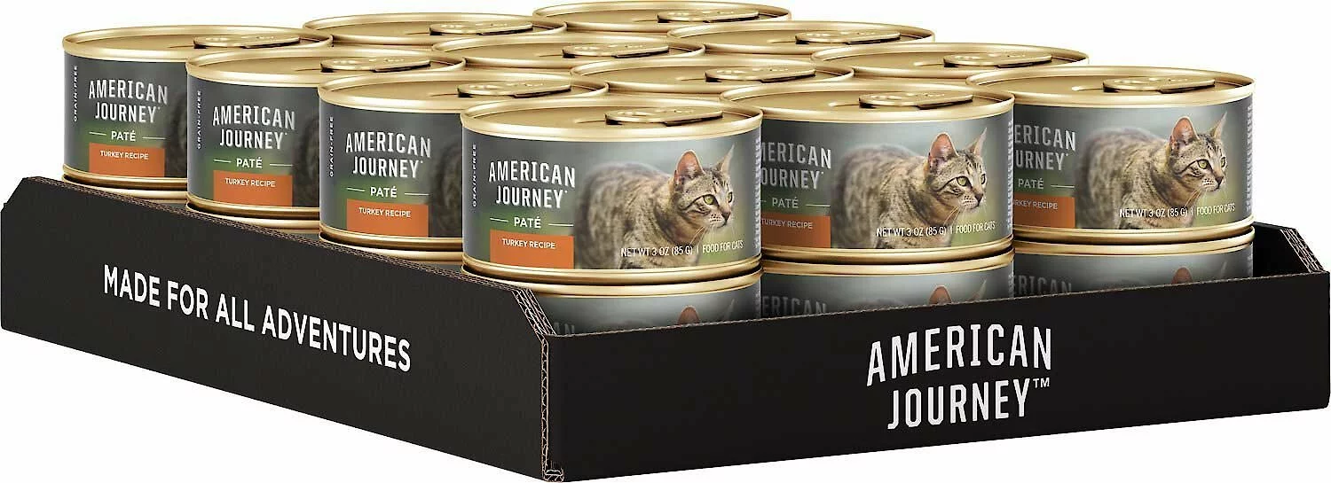 American Journey||Wellness American Journey Pate Turkey Recipe Grain-Free Canned Cat Food, 3-oz, case of 24 + Wellness Complete Health Turkey Formula Grain-Free Canned Cat Food, 3-oz, case of 24 6 American Journey||Wellness American Journey Pate Turkey Recipe Grain-Free Canned Cat Food, 3-oz, case of 24 + Wellness Complete Health Turkey Formula Grain-Free Canned Cat Food, 3-oz, case of 24 - Image 4