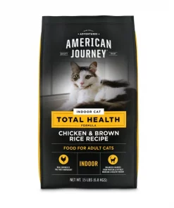 American Journey Indoor Cat Total Health Formula Chicken & Brown Rice Recipe Dry Cat Food, 15lb bag -American Journey Store 299537 PT8. SY630 V1630080986