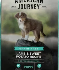 American Journey Puppy Lamb & Sweet Potato Recipe Grain-Free Dry Food + Beef Recipe Grain-Free Soft & Chewy Training Bits Dog Treats -American Journey Store 301766 PT1. SY630 V1622815656