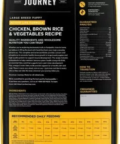American Journey Active Life Formula Large Breed Puppy Chicken, Brown Rice & Vegetables Recipe Dry Food + Beef Recipe Grain-Free Soft & Chewy Training Bits Dog Treats -American Journey Store 302146 PT2. SY630 V1623047544