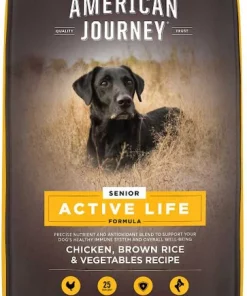 American Journey||KONG American Journey Active Life Formula Senior Chicken, Brown Rice & Vegetables Recipe Dry Food + KONG Senior Dog Toy, Large -American Journey Store 302224 PT1. SY630 V1623050841