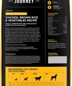American Journey||KONG American Journey Active Life Formula Senior Chicken, Brown Rice & Vegetables Recipe Dry Food + KONG Senior Dog Toy, Large -American Journey Store 302224 PT2. SY630 V1623039148