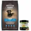 American Journey||PetHonesty American Journey Active Life Formula Senior Chicken, Brown Rice & Vegetables Recipe Dry Food + PetHonesty GrassGreen Snacks Cranberry Extract with Probiotics Soft Chews Dog Supplement -American Journey Store 302226 MAIN. SY630 V1623064643