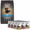 American Journey Active Life Formula Senior Salmon, Brown Rice & Vegetables Recipe Dry Food + Poultry & Beef Variety Pack Grain-Free Canned Dog Food -American Journey Store 302238 MAIN. SY630 V1623073959
