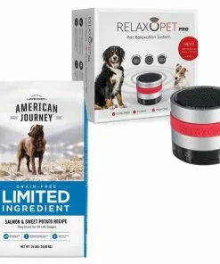 American Journey||RelaxoPet American Journey Limited Ingredient Salmon & Sweet Potato Recipe Grain-Free Dry Food + RelaxoPet Pro Dog Relaxation System