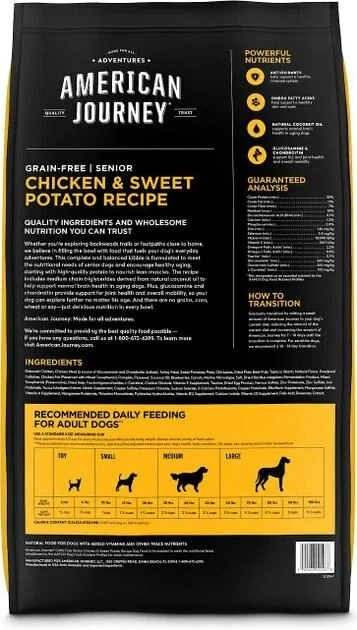 American Journey Senior Chicken & Sweet Potato Recipe Grain-Free Dry Food + Poultry & Beef Variety Pack Grain-Free Canned Dog Food 5 American Journey Senior Chicken & Sweet Potato Recipe Grain-Free Dry Food + Poultry & Beef Variety Pack Grain-Free Canned Dog Food - Image 3