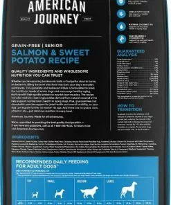 American Journey Senior Salmon & Sweet Potato Recipe Grain-Free Dry Food + Poultry & Beef Variety Pack Grain-Free Canned Dog Food -American Journey Store 302336 PT2. SY630 V1623052949