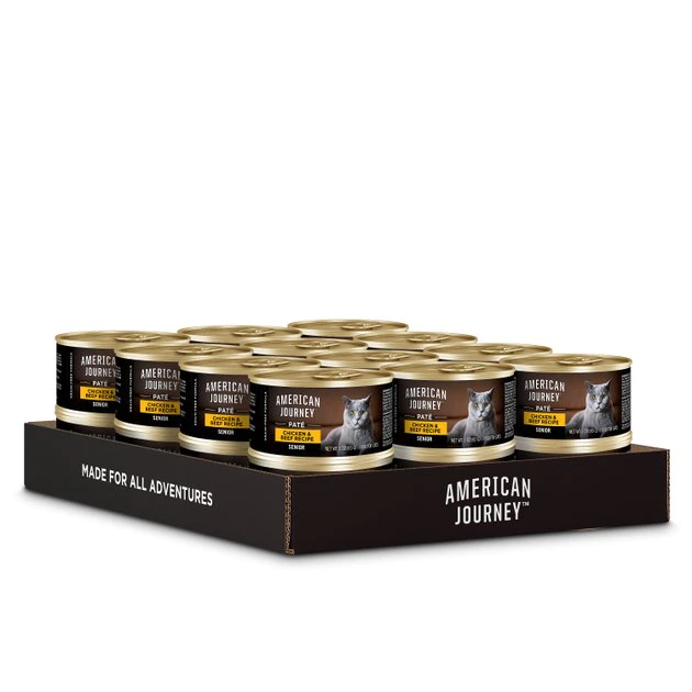 American Journey Senior Pate Chicken & Beef Recipe Canned Cat Food 9 American Journey Senior Pate Chicken & Beef Recipe Canned Cat Food - Image 7