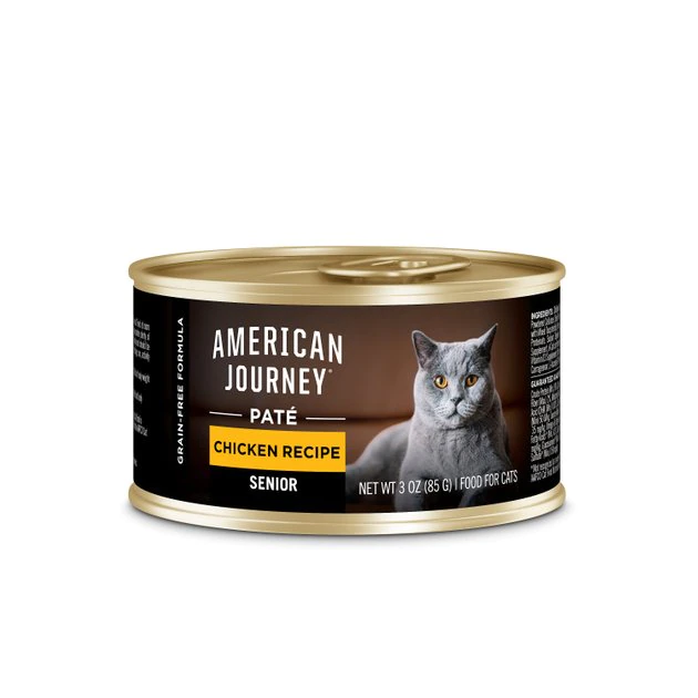 American Journey Senior Pate Chicken Recipe Canned Cat Food 3 American Journey Senior Pate Chicken Recipe Canned Cat Food