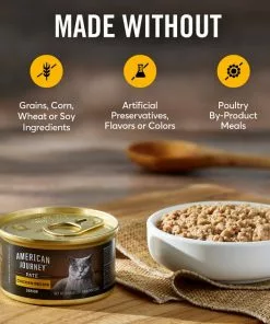 American Journey Senior Pate Chicken Recipe Canned Cat Food 11 American Journey Senior Pate Chicken Recipe Canned Cat Food -American Journey Store 330851 PT2. SY630 V1641843383