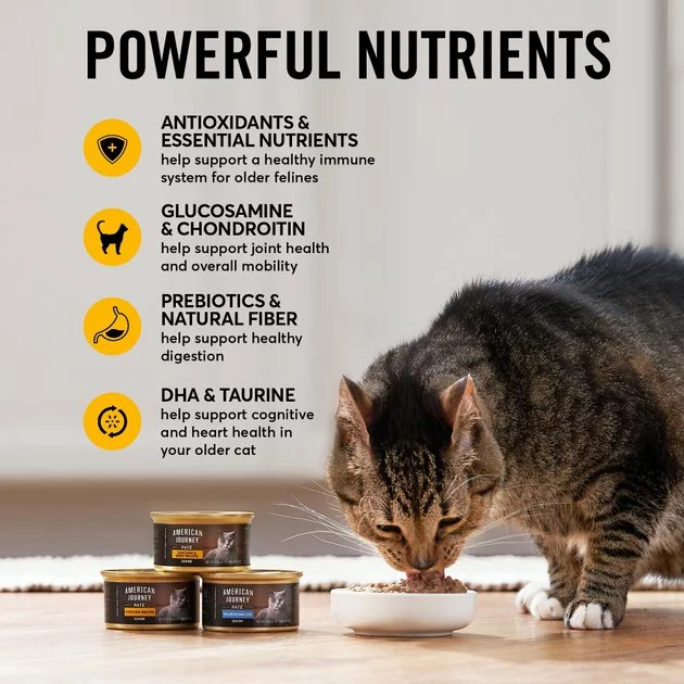 American Journey Senior Pate Chicken Recipe Canned Cat Food 7 American Journey Senior Pate Chicken Recipe Canned Cat Food - Image 5