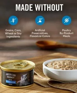 American Journey Senior Pate Salmon Recipe Canned Cat Food -American Journey Store 330853 PT2. SY630 V1641843479