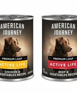 American Journey Active Life Formula Poultry & Beef Variety Pack Canned Dog Food + Beef, Brown Rice & Vegetables Recipe Dry Food -American Journey Store 516510 PT2. SY630 V1649372943