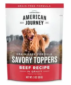 American Journey Savory Toppers Beef Recipe in Gravy Grain-Free Dog Food Topper + Beef & Sweet Potato Recipe Grain-Free Dry Food -American Journey Store 516526 PT2. SY630 V1649371408