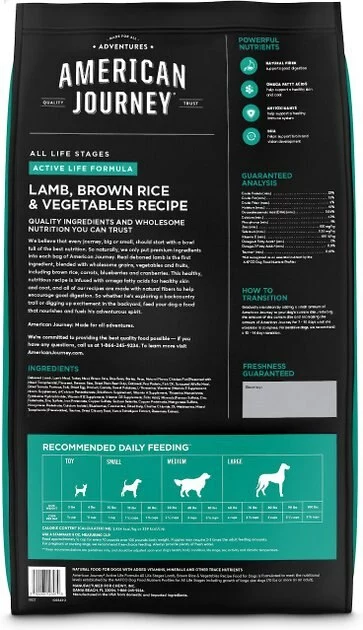 American Journey Active Life Formula Lamb & Garden Vegetables Recipe Canned Dog Food + Lamb, Brown Rice & Vegetables Recipe Dry Food 9 American Journey Active Life Formula Lamb & Garden Vegetables Recipe Canned Dog Food + Lamb, Brown Rice & Vegetables Recipe Dry Food - Image 7