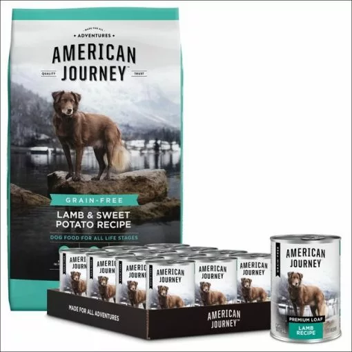American Journey Lamb Recipe Canned Food + Lamb & Sweet Potato Recipe Dry Dog Food -American Journey Store 570006 MAIN. SY630 V1657660051
