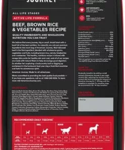 American Journey Active Life Formula Beef & Garden Vegetables Recipe Canned Food + Beef, Brown Rice & Vegetables Recipe Dry Dog Food 15 American Journey Active Life Formula Beef & Garden Vegetables Recipe Canned Food + Beef, Brown Rice & Vegetables Recipe Dry Dog Food -American Journey Store 570046 PT6. SY630 V1657660053