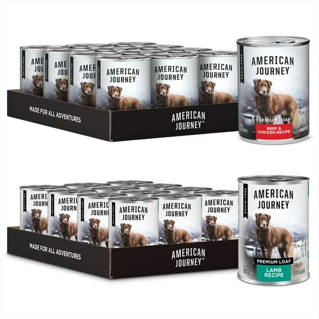 American Journey Lamb Recipe + Beef & Chicken Recipe Canned Dog Food 3 American Journey Lamb Recipe + Beef & Chicken Recipe Canned Dog Food