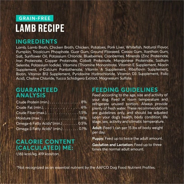 American Journey Lamb Recipe + Beef & Chicken Recipe Canned Dog Food 6 American Journey Lamb Recipe + Beef & Chicken Recipe Canned Dog Food - Image 4